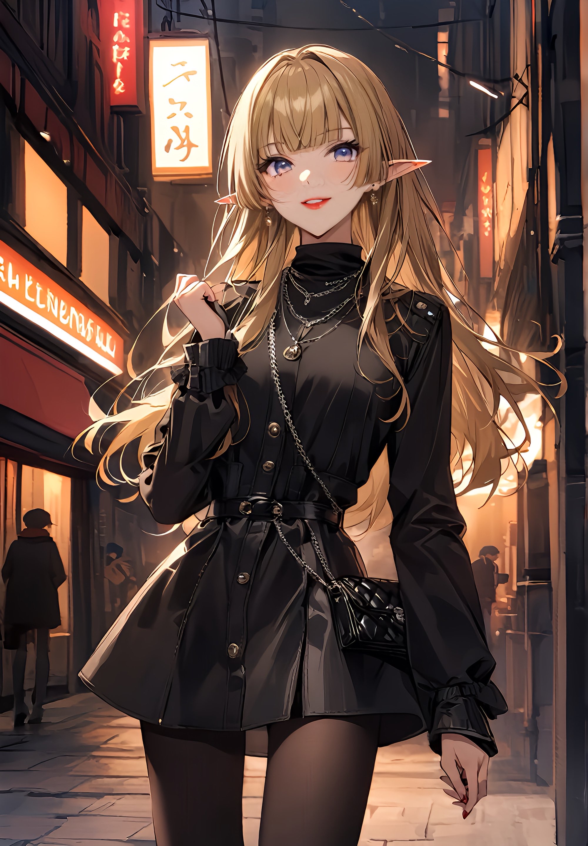 动漫世界中的精灵少女,作为 4k 高清手机壁纸,呈现出迷人的魅力