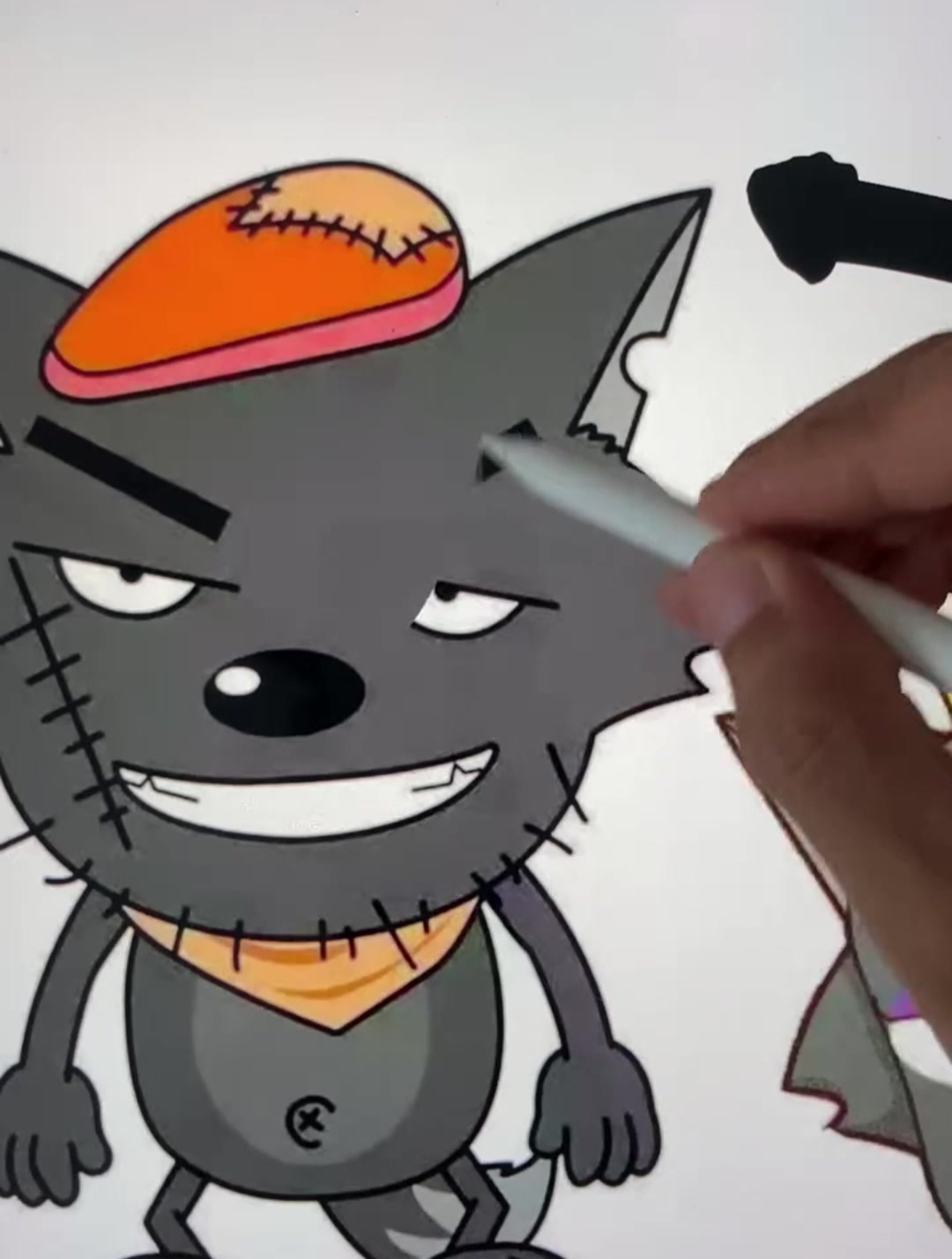 绘画设计之灰太狼与红太狼