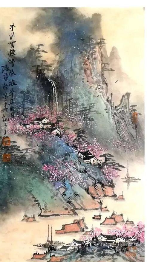 张谦,号天东人,游心堂主,当代知名山水画家,张谦深知知行合一,技道双