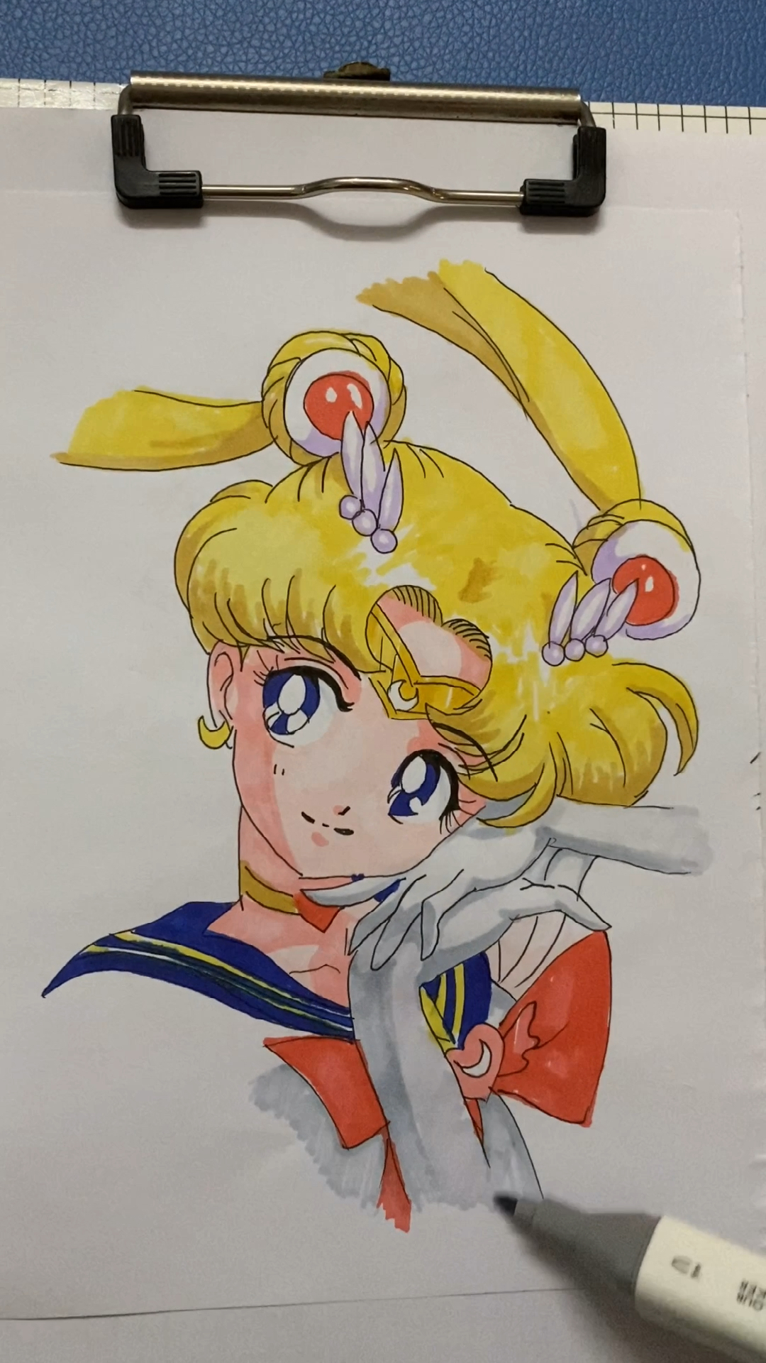 国庆放假画的美少女战士