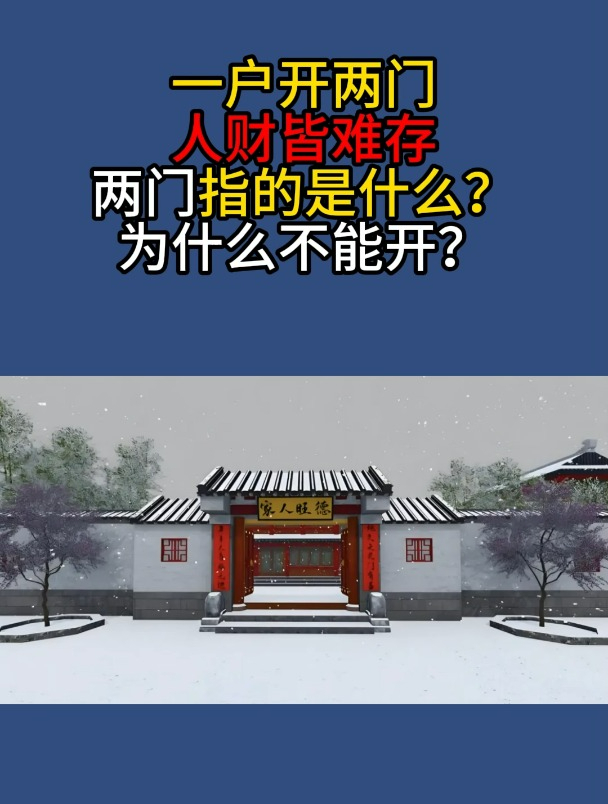 有两扇门一个生门一个死门