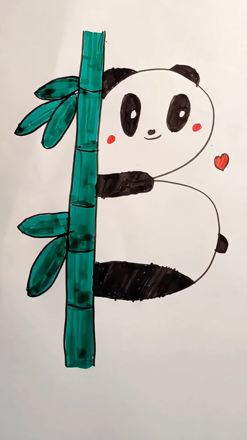 快来跟我学,可爱熊猫的简笔画这么好看!你可以画出怎样的熊猫呢