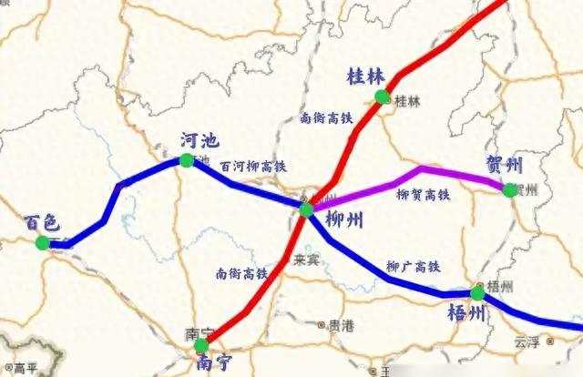 河柳贺高铁未来建设,柳州铁路枢纽得到巩固,河池迎来第二高铁!