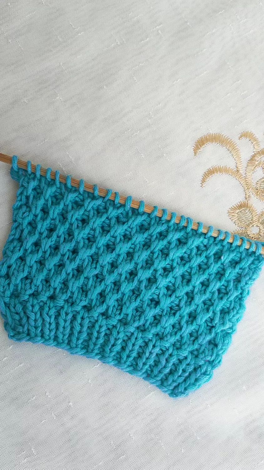 加厚保暖的棒针花样,适合秋冬款毛衣