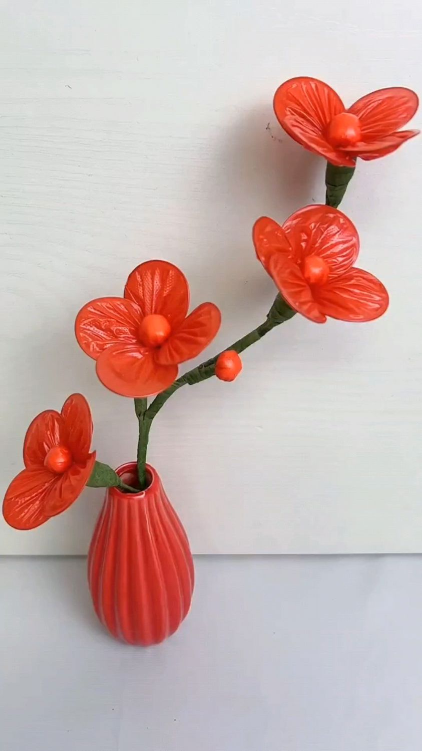 塑料袋做花朵,简直绝美