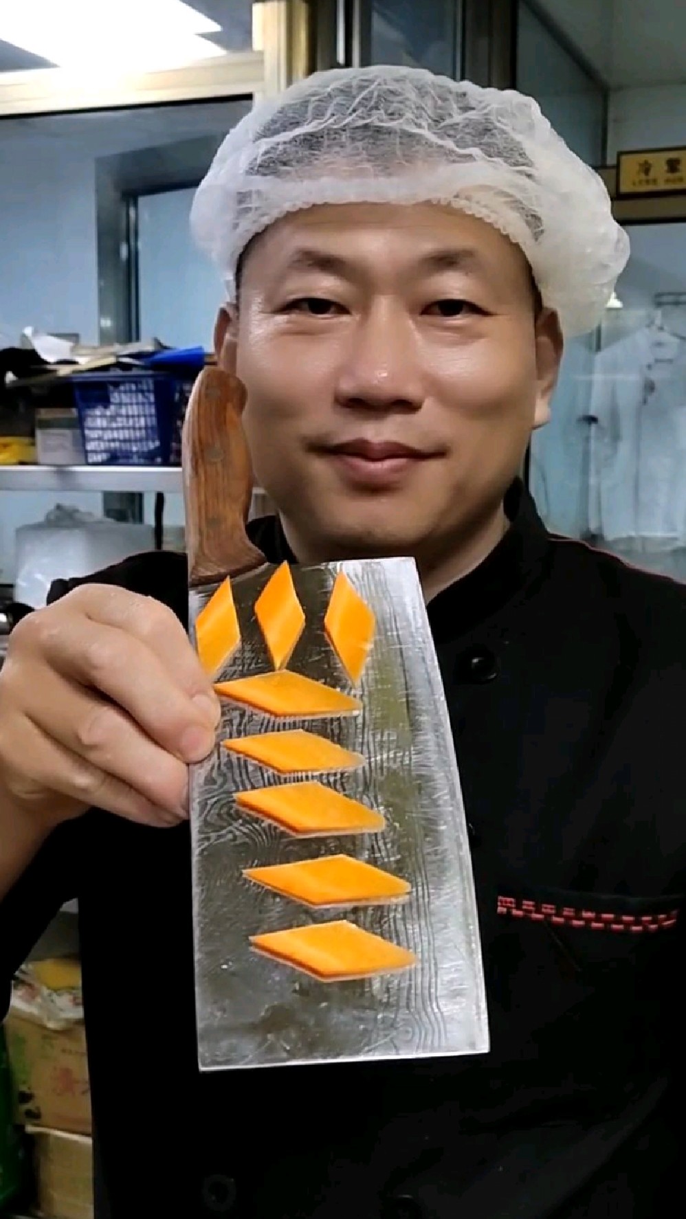 胡萝卜快速切菱形片