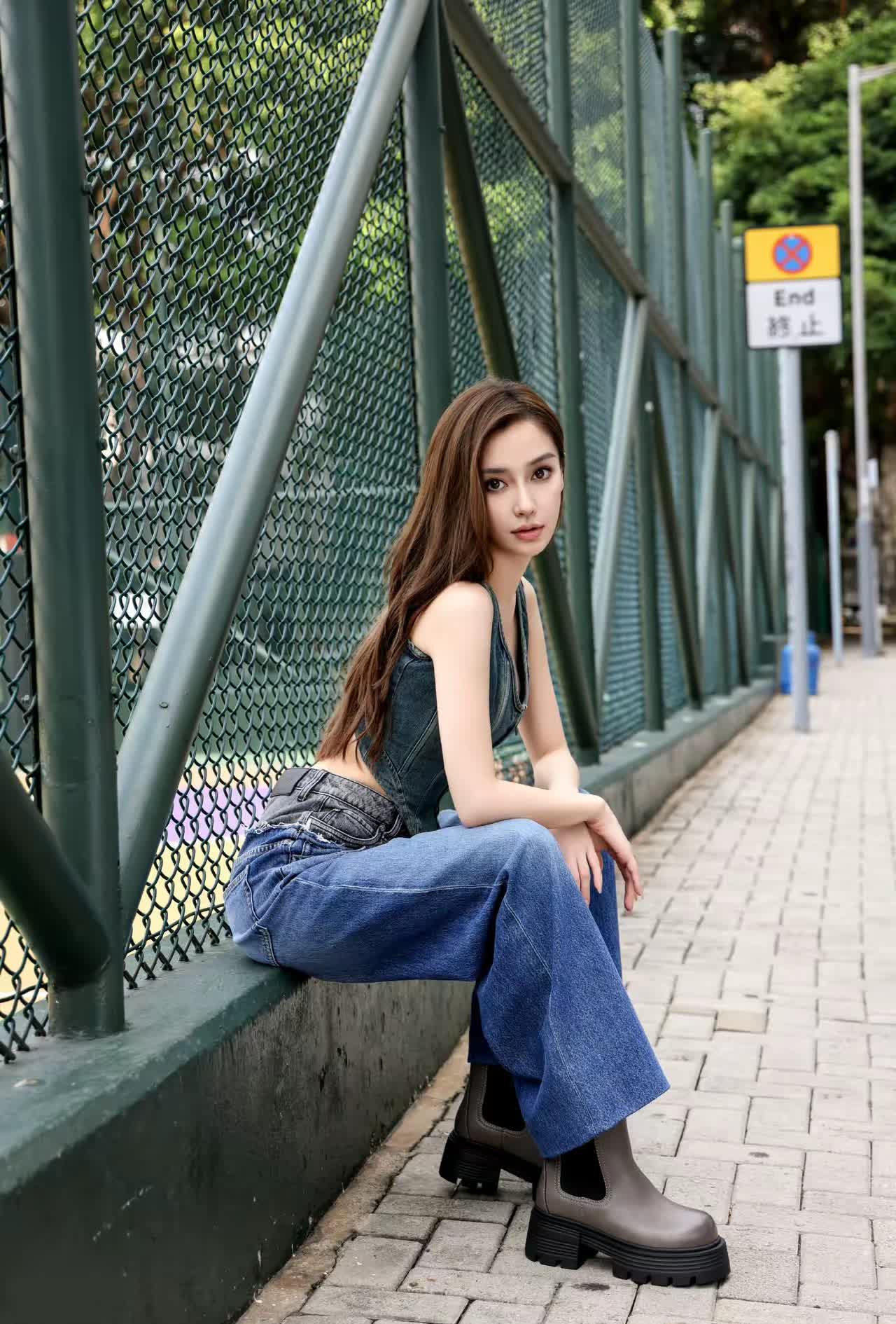 angelababy晒好友图片