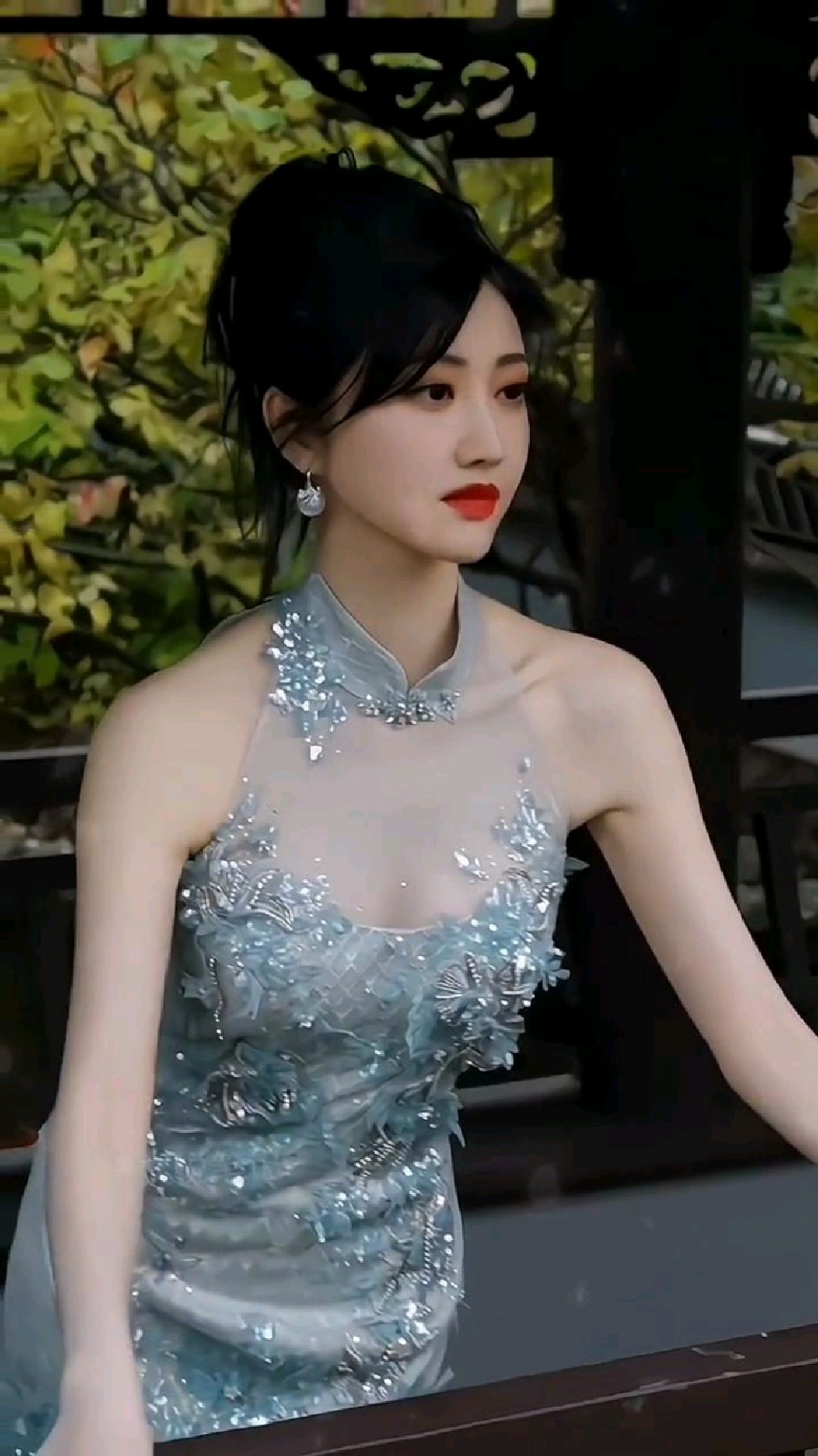 景甜鱼尾裙造型太好看啦,人间富贵花的景甜气质很好