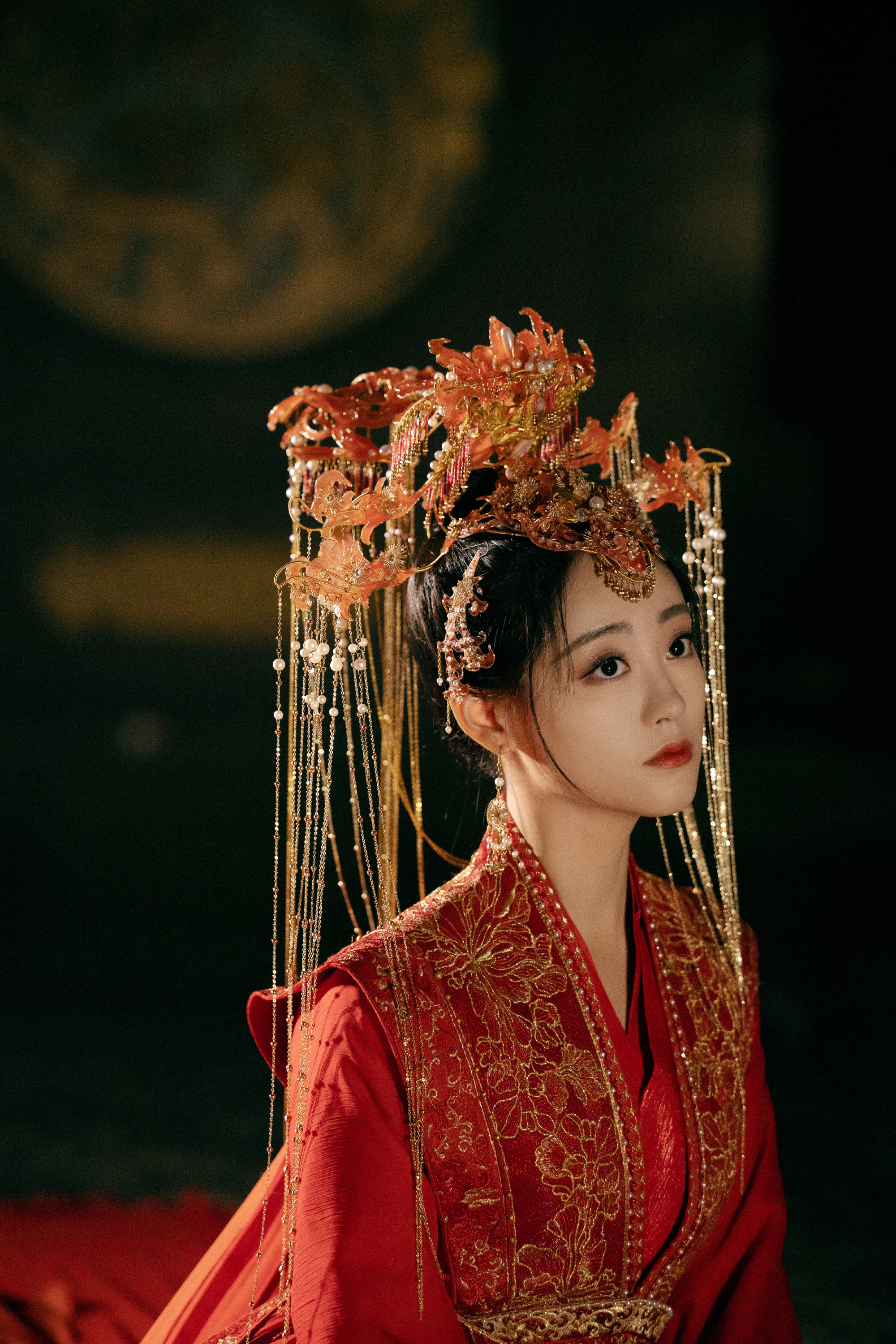 祝绪丹《流光引》晴姐红装造型,美得让人心动!