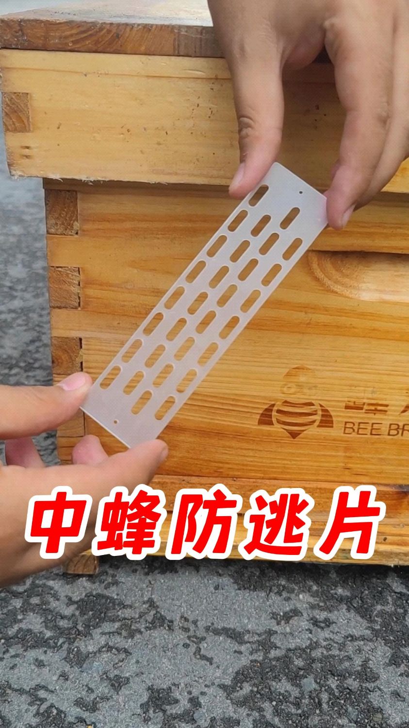 装上一个防逃片,蜜蜂不飞逃,养蜂更安心!