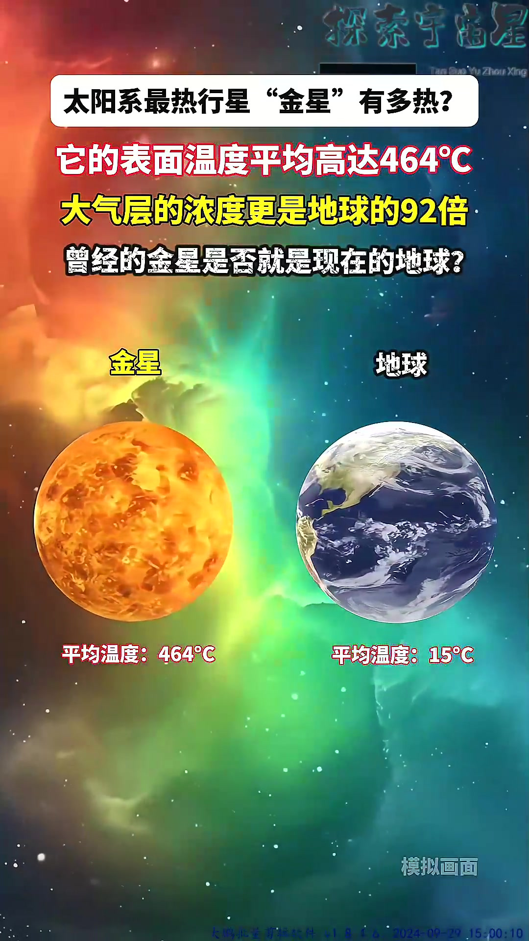 太阳系最热行星金星有多热?它的表面温度平均高达464°c