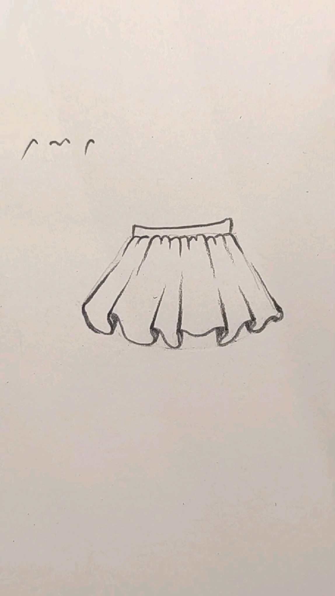 蓬松的短裙怎么画?一个扇形教会你