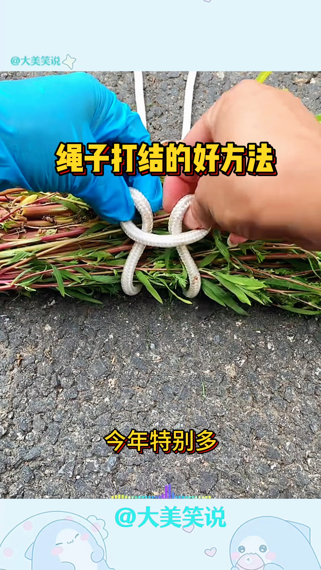 呢绒绳怎样打结结实图片