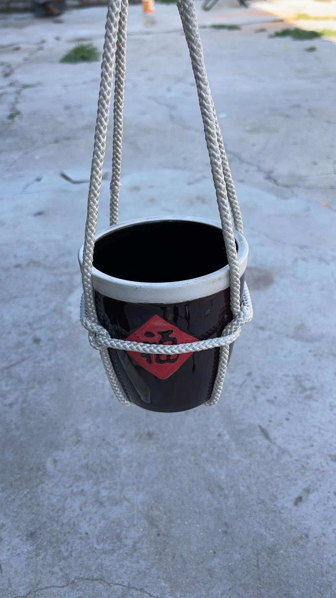 花盆悬挂结的打结方法教学