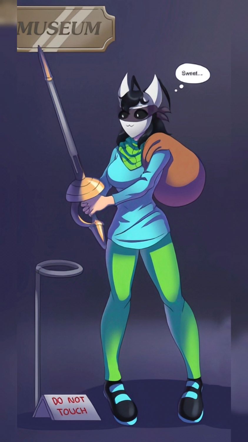 盗贼获得一把剑后变成了粉红女骑士