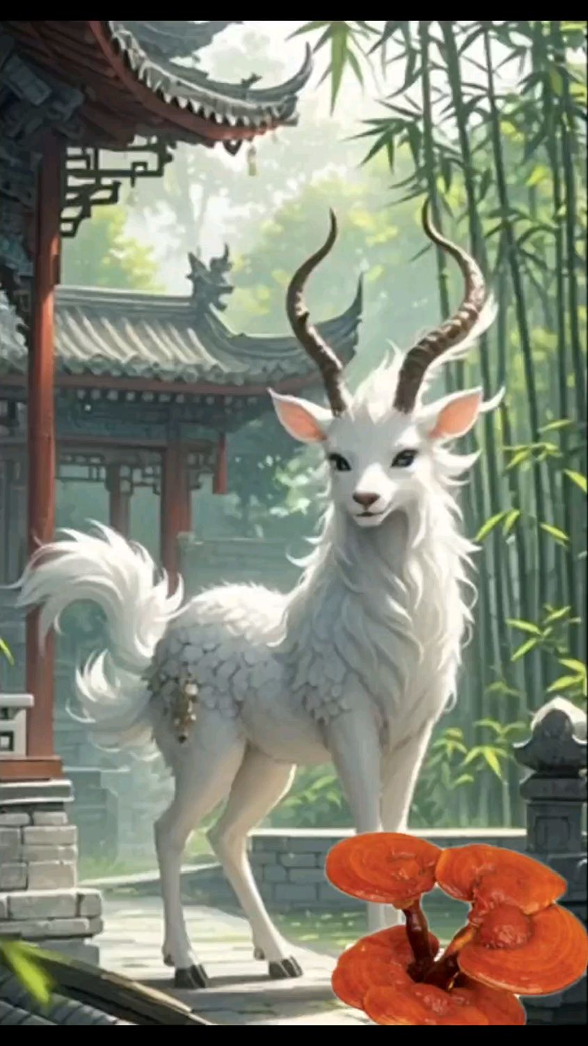 瑞兽白泽的概念图