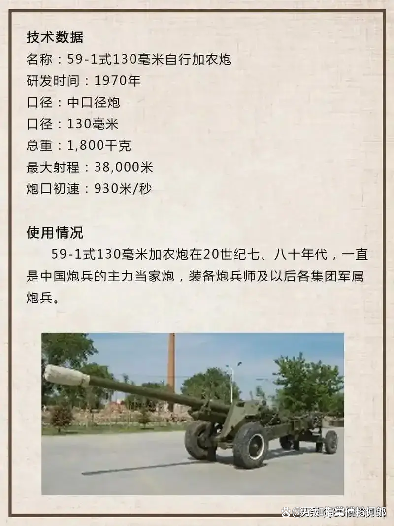 130mm炮弹参数