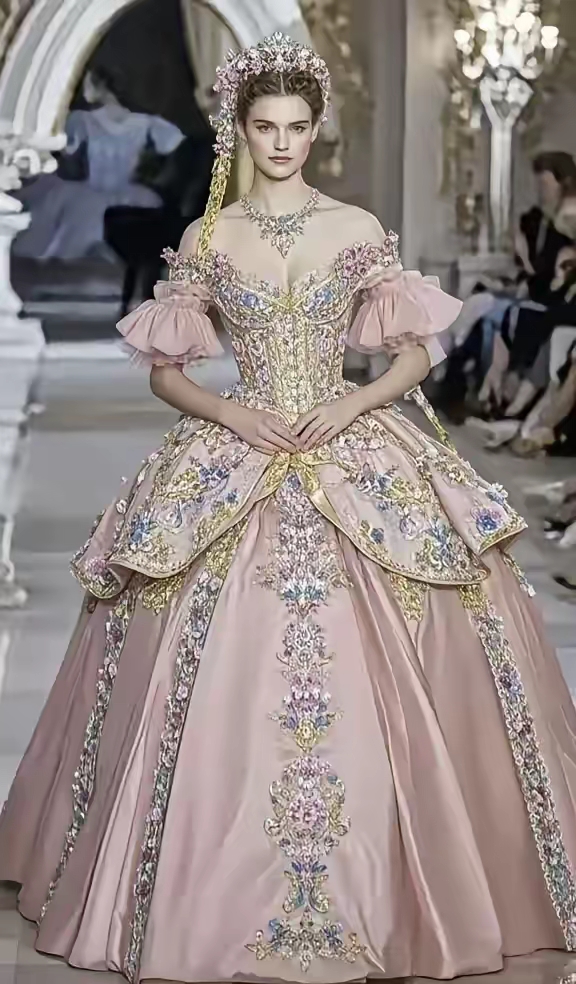 欧洲宫廷风格裙子,确实华丽漂亮