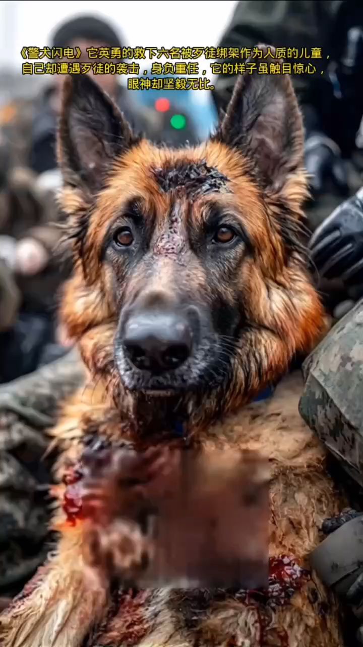 警犬闪电半张脸照片图片