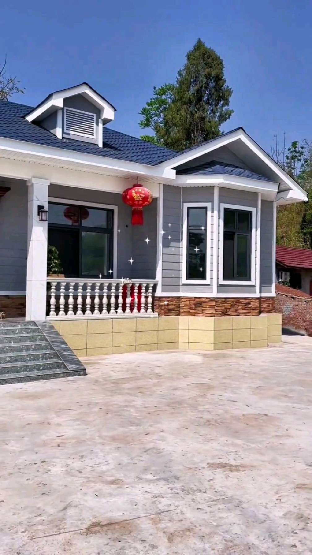 一层小别墅欧式自建房!