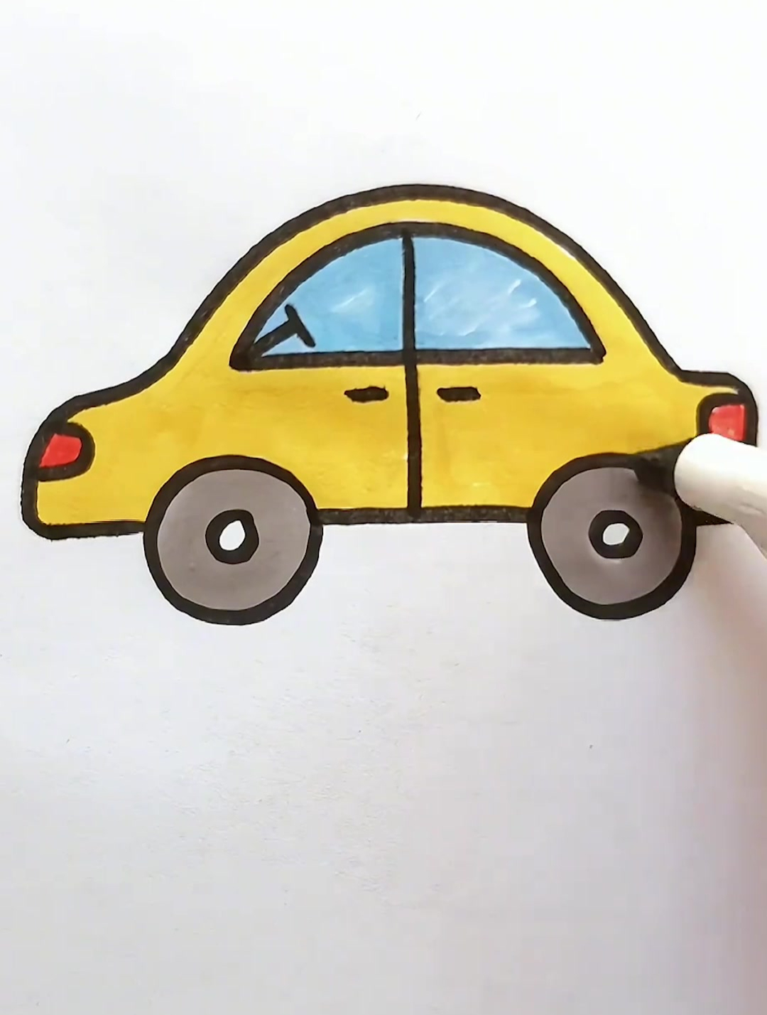 一起来画小汽车吧