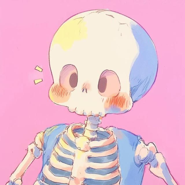 萌翻你的朋友圈!超可爱小骷髅头像·图片大放送