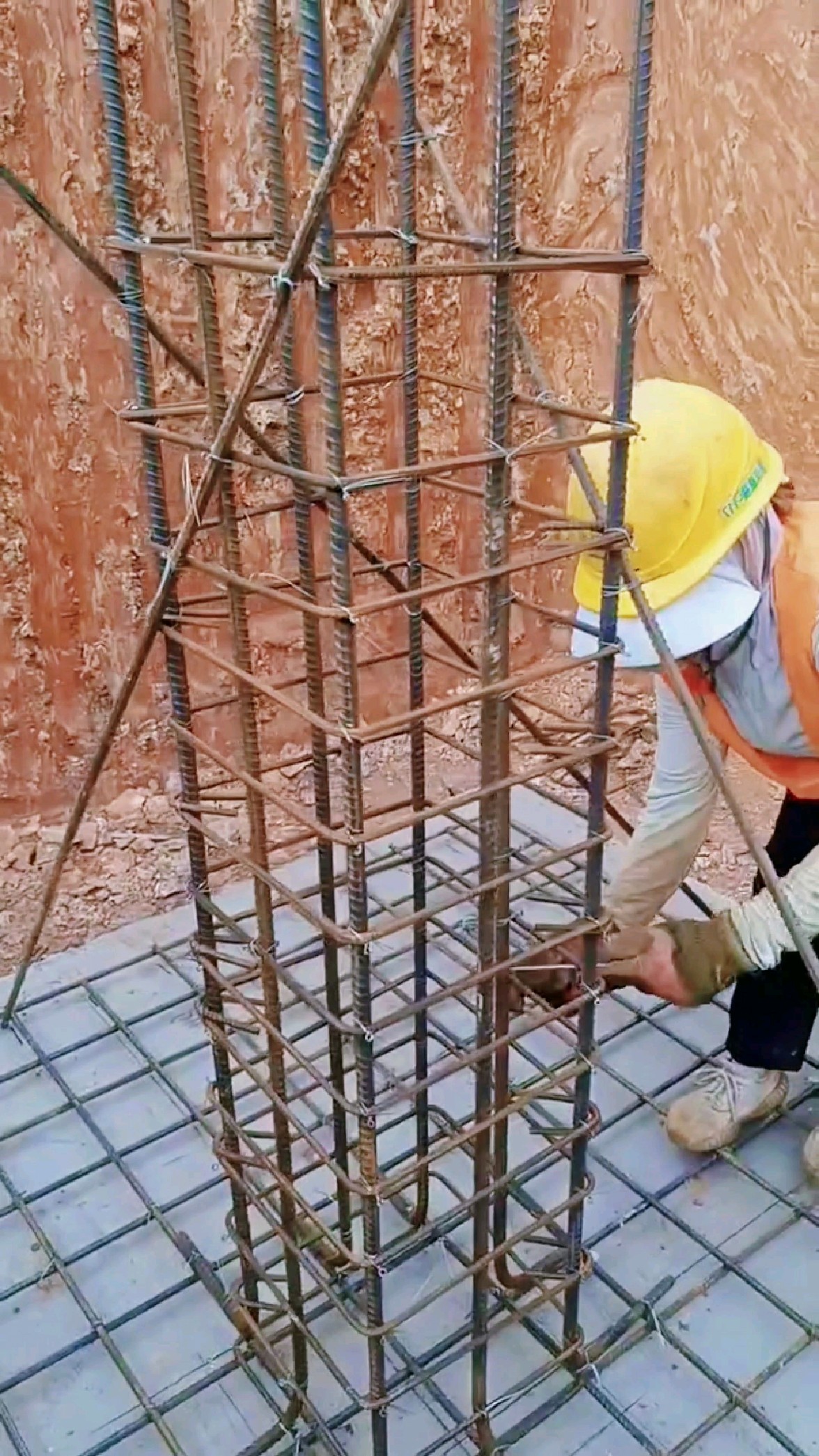 独立基础钢筋绑扎!