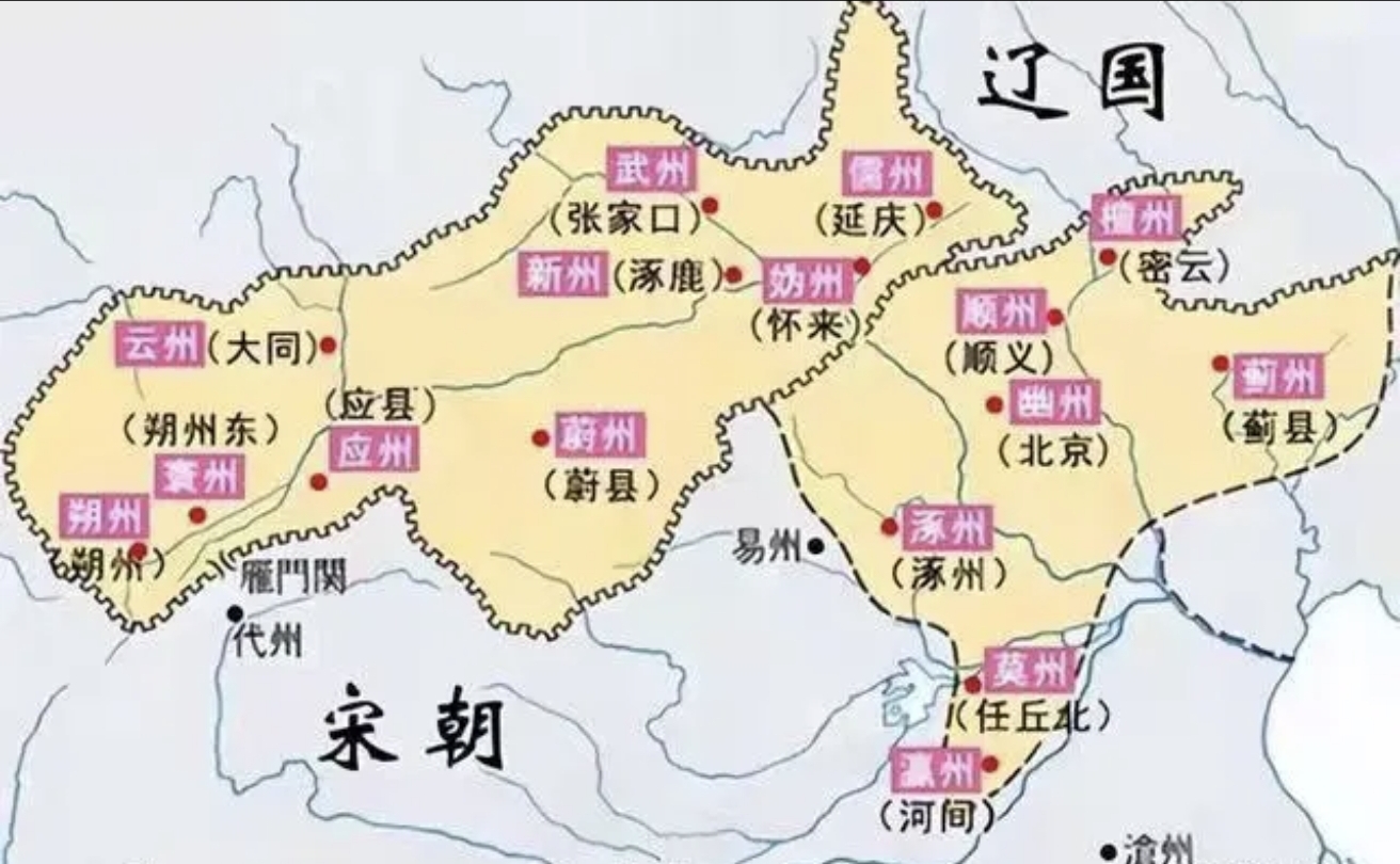 名称为燕云十六州,亦称为幽蓟十六州