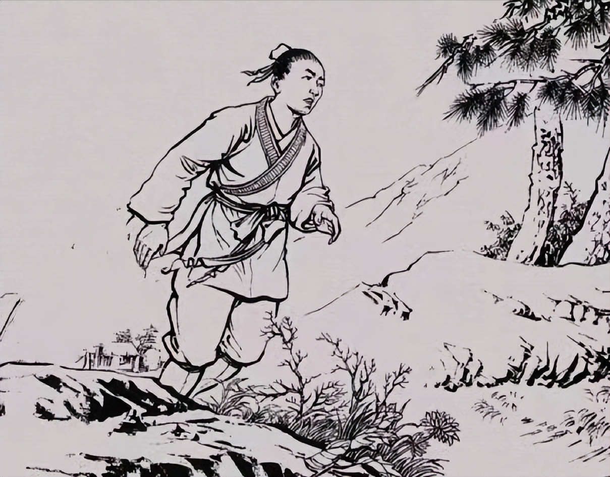 明朝年间,有一男子上山采药,夜间睡得正香的时候
