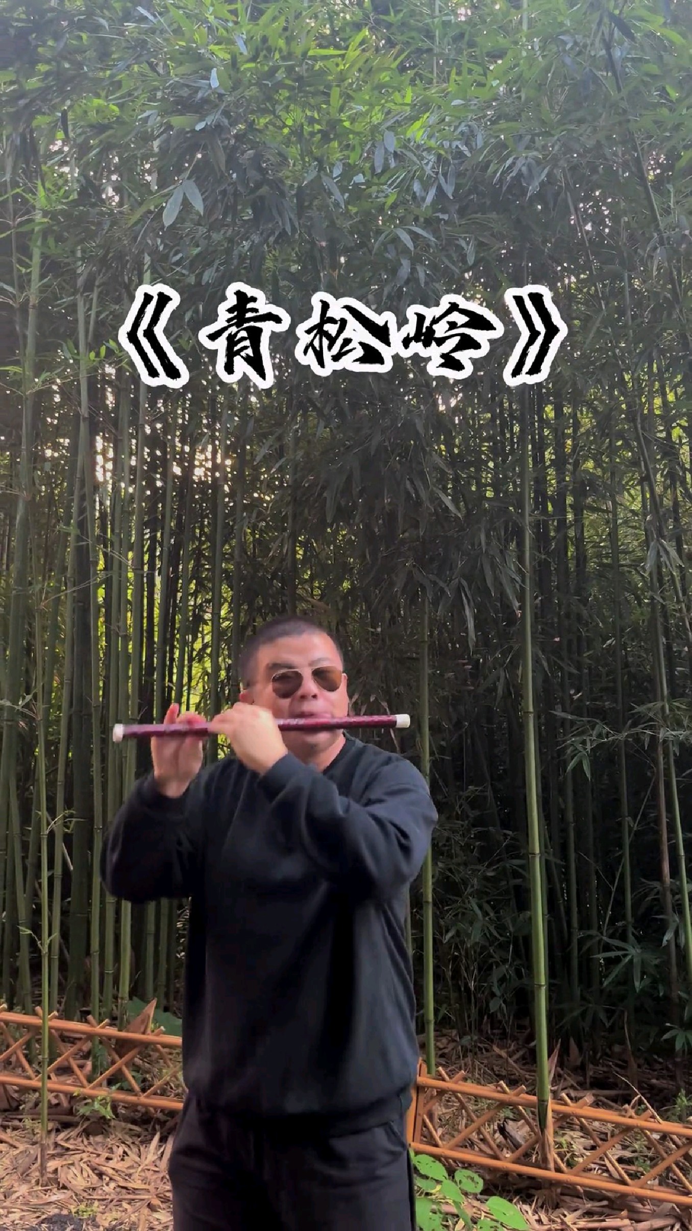 竹笛演奏《青松岭》