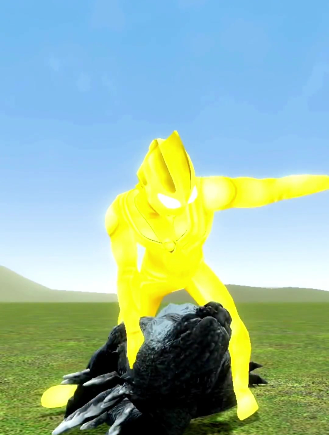 金光闪闪的迪迦奥特曼