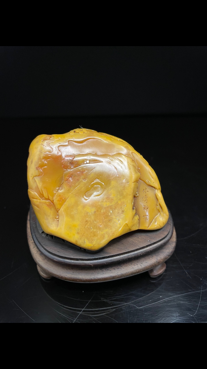 精品寿山石田黄级田黄石薄艺