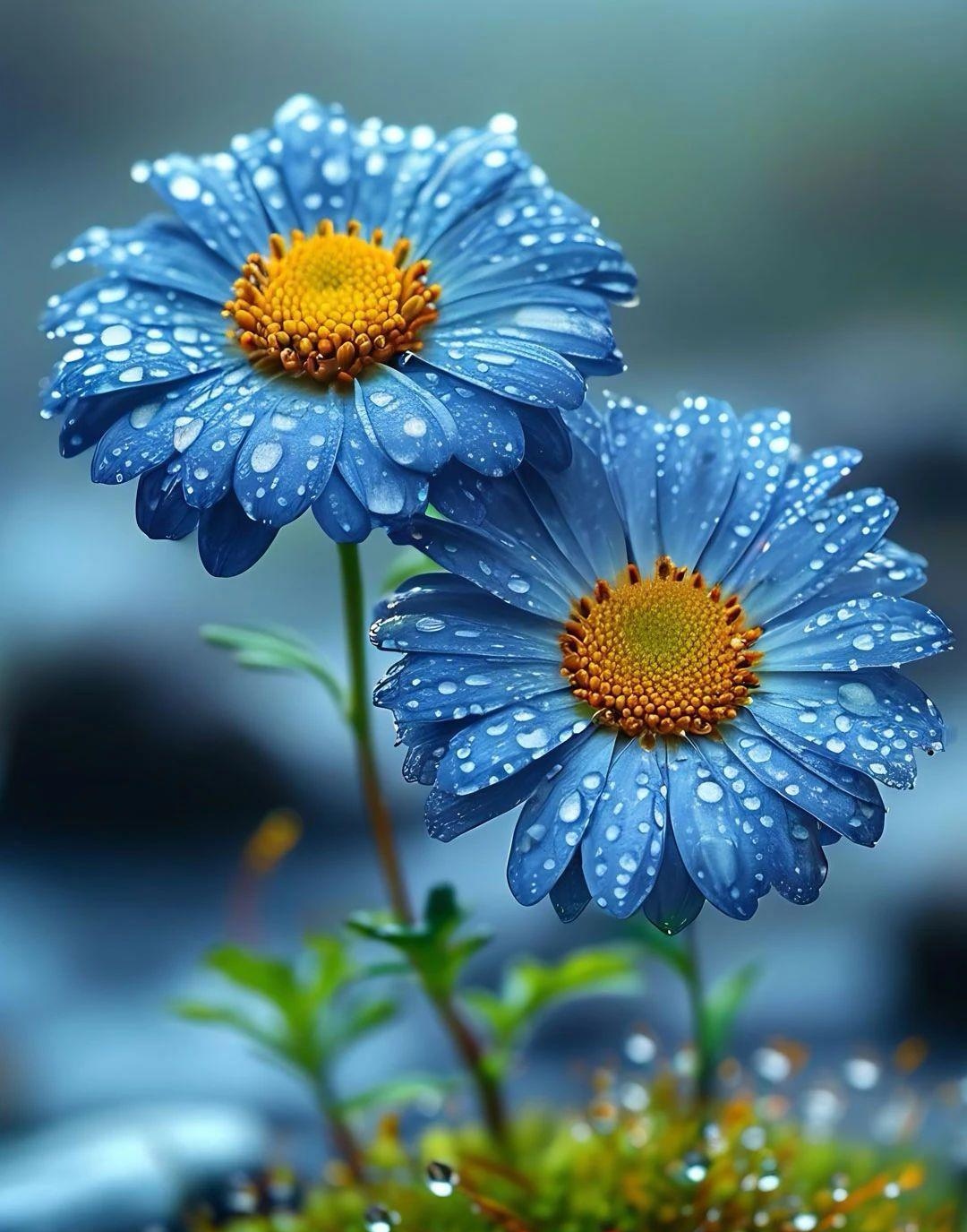 那蓝色矢车菊,犹如大自然精心雕琢的艺术品