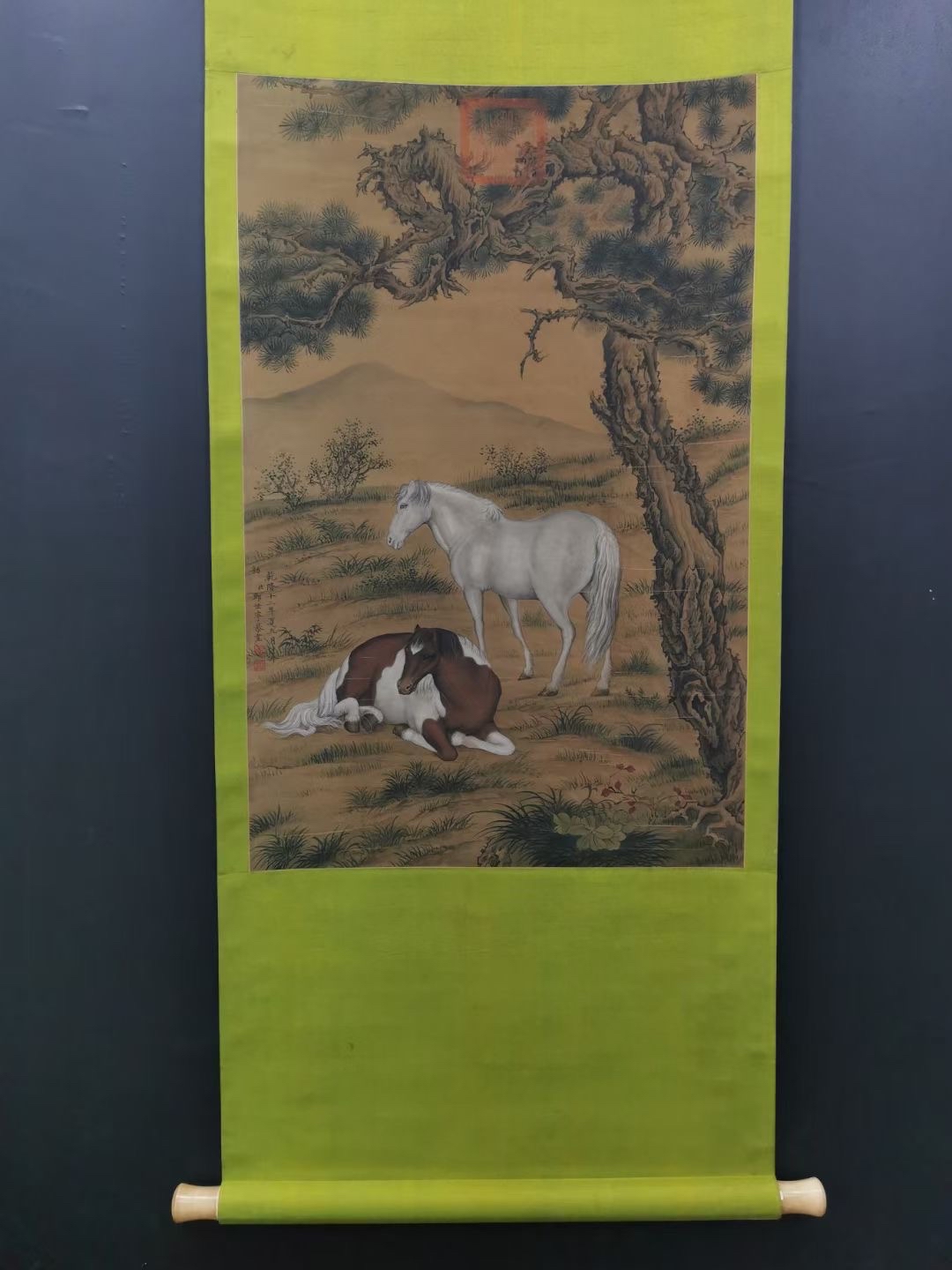 极品郎士宁骏马图有喜欢的朋友私信我大学第一课