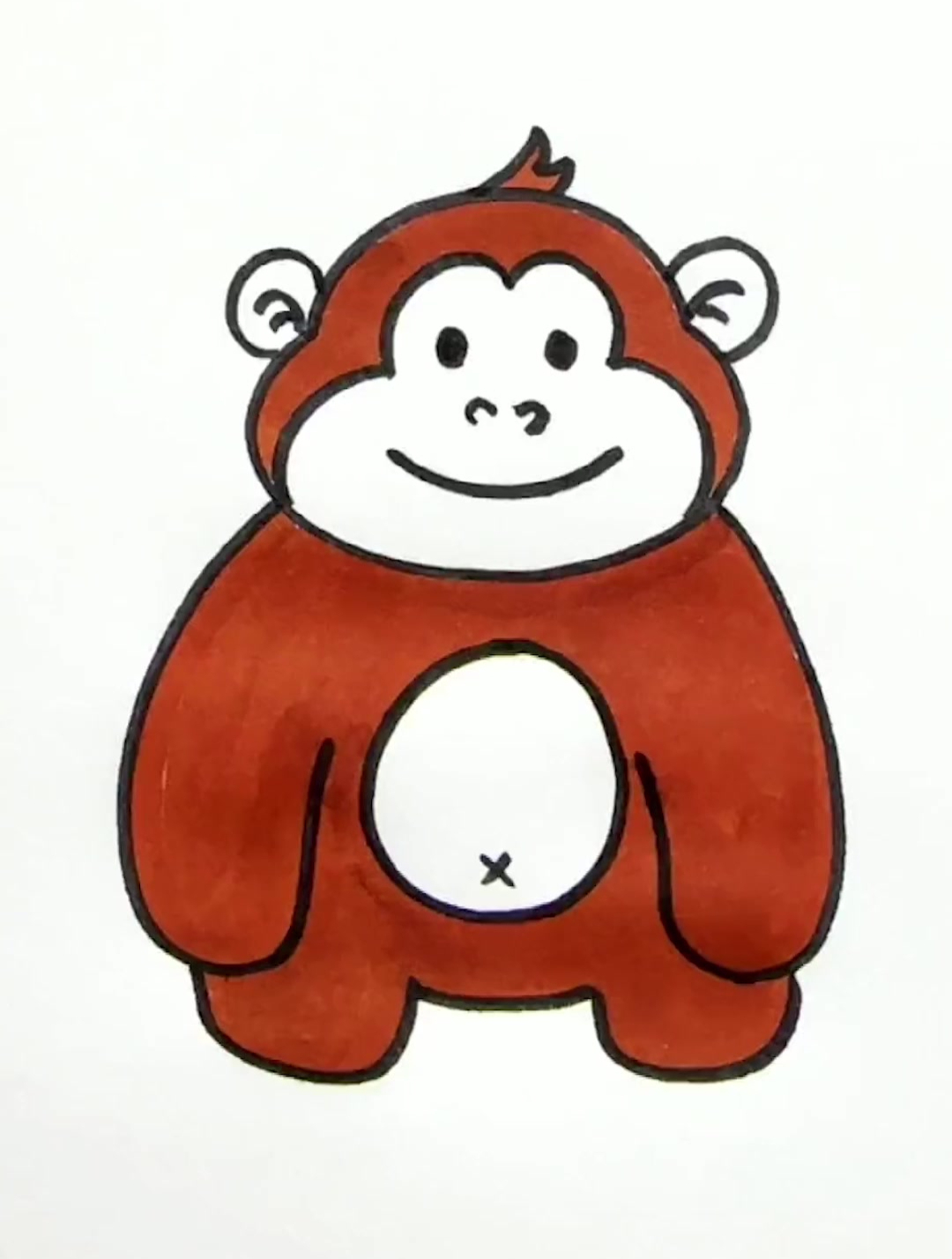 画个胖胖的大猩猩