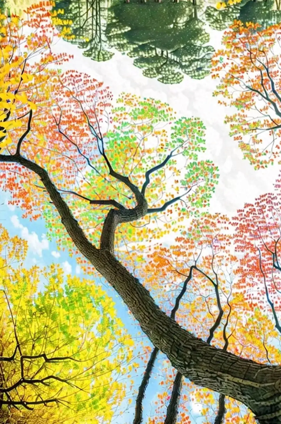 乌桕树,我愿称之为秋天的绝色