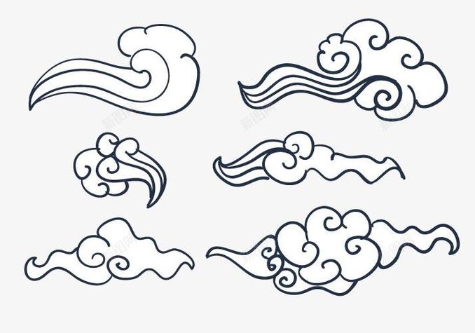 如何画云朵简笔画