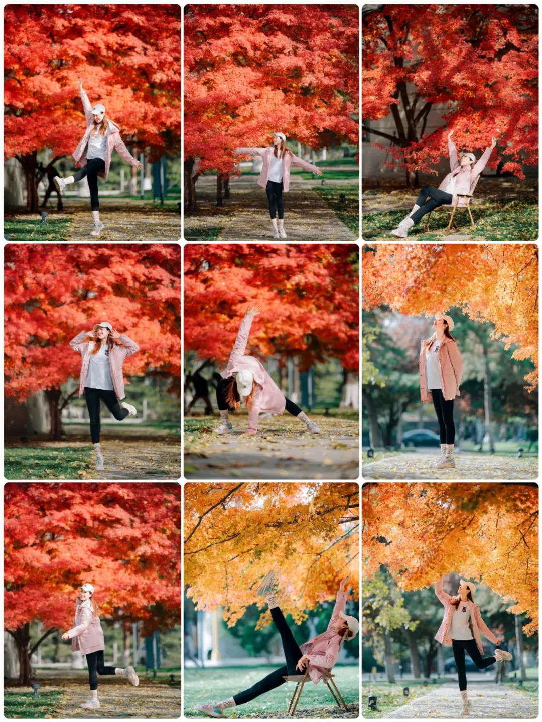 9个秋天枫叶拍照姿势,浪漫温暖又显气质,定格专属氛围美图!