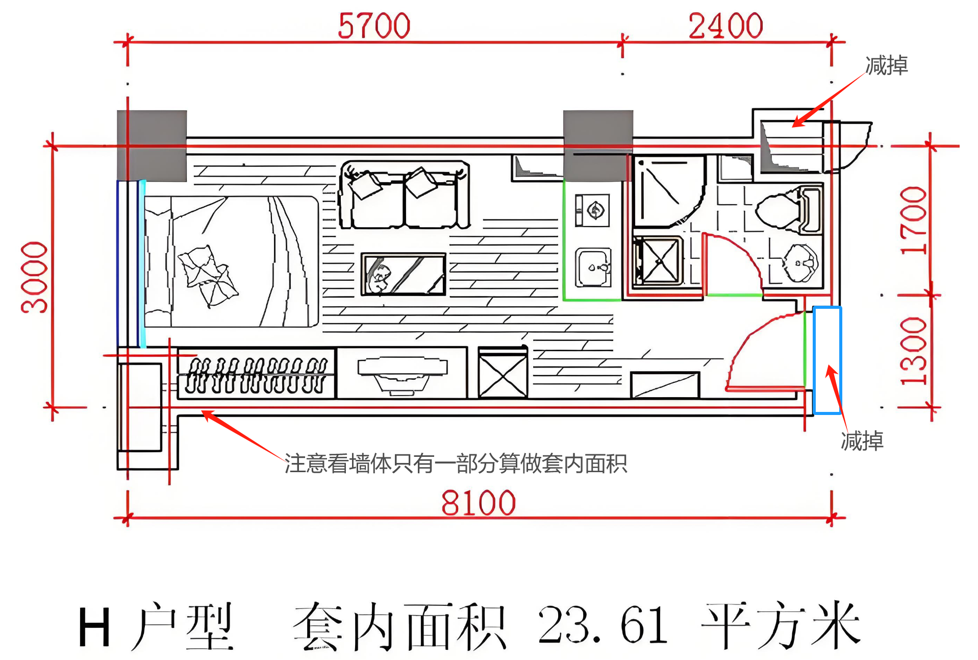 全名,套内建筑面积,是指套内房屋使用空间的面积,包括套内使用面积,套