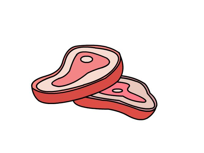 怎样画牛肉简笔画
