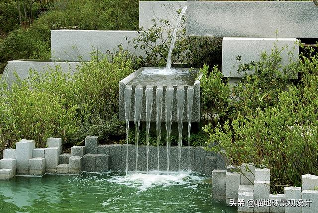 庭院景观设计:跌水景观溢水出水口设计赏析