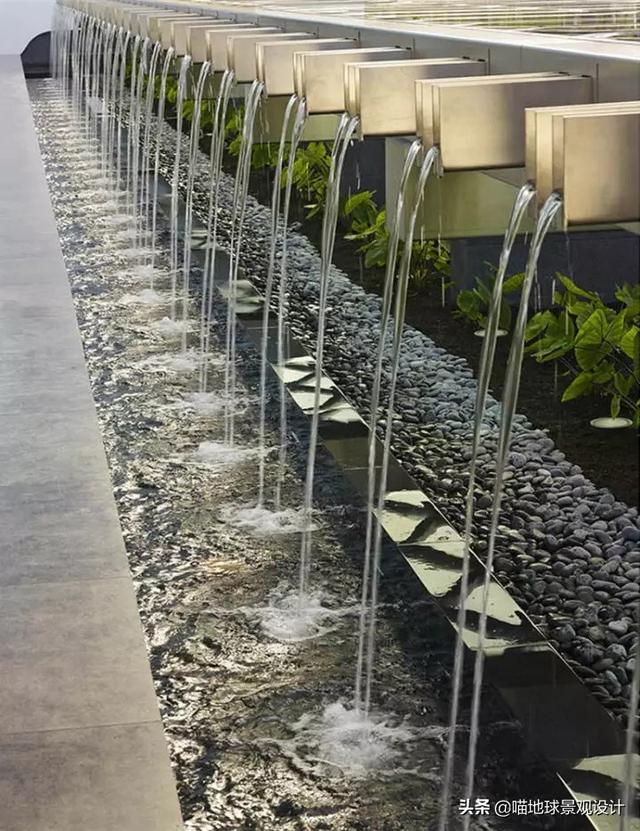 庭院景观设计:跌水景观溢水出水口设计赏析