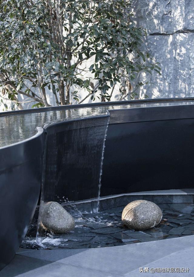 庭院景观设计:跌水景观溢水出水口设计赏析