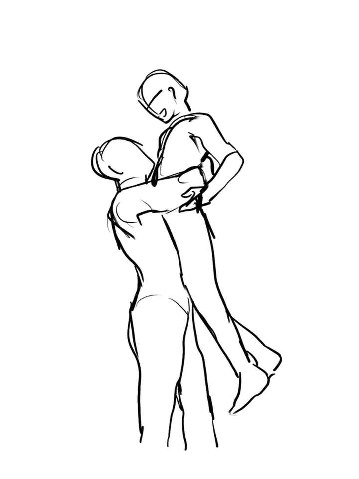 「板绘素材」来肝一组拥抱的cp吧