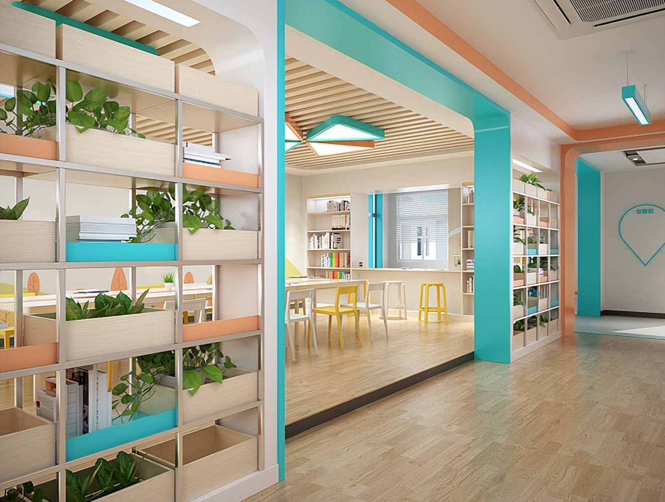 西安图书馆装修设计,学校阅览室装修,图书馆室内装修