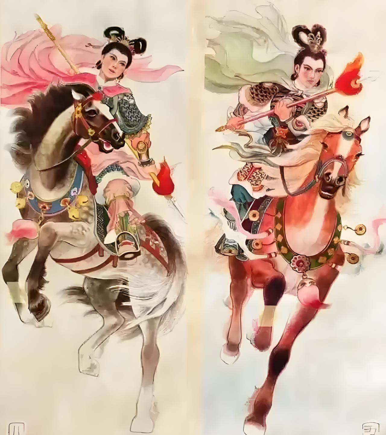 杨文举与杨金花杨文广与杨金花杨文广杨金花兄妹杨文广母子比武杨七郎