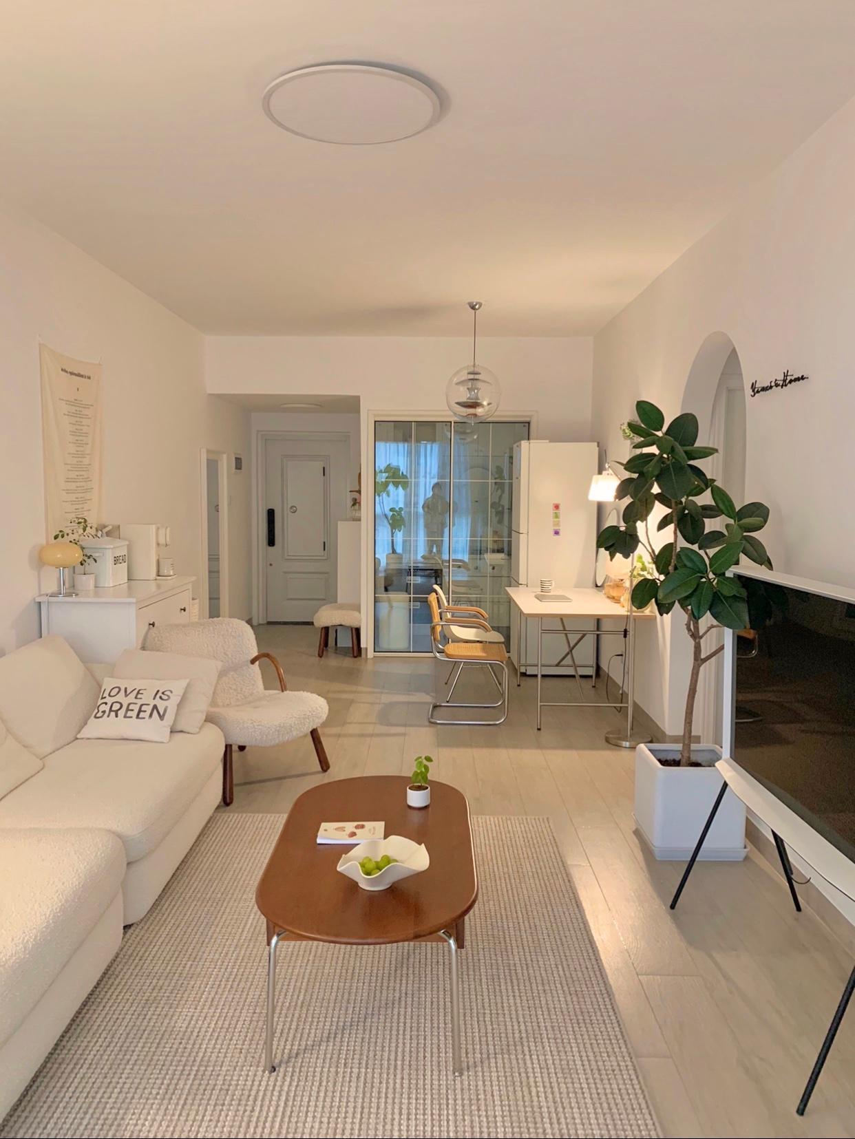 60平两室一厅,这就是我的理想小家 下班回家的温馨小屋～ 依然觉得