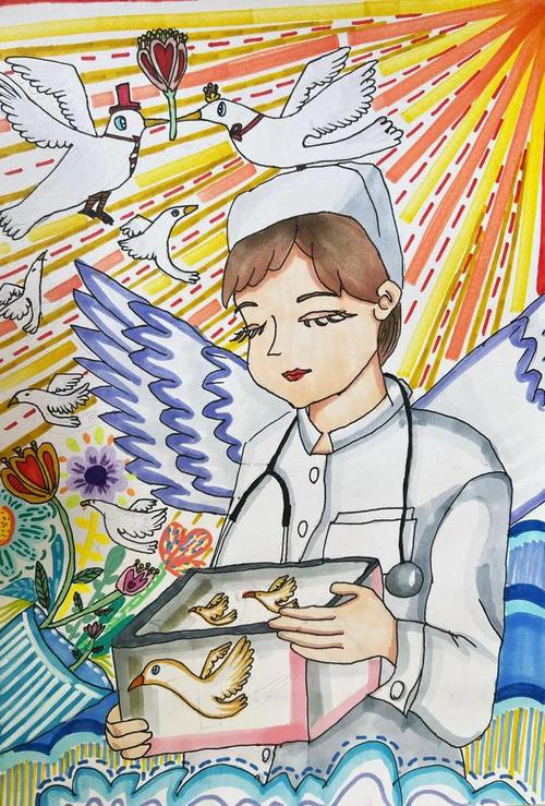 怎么画护士简单又漂亮