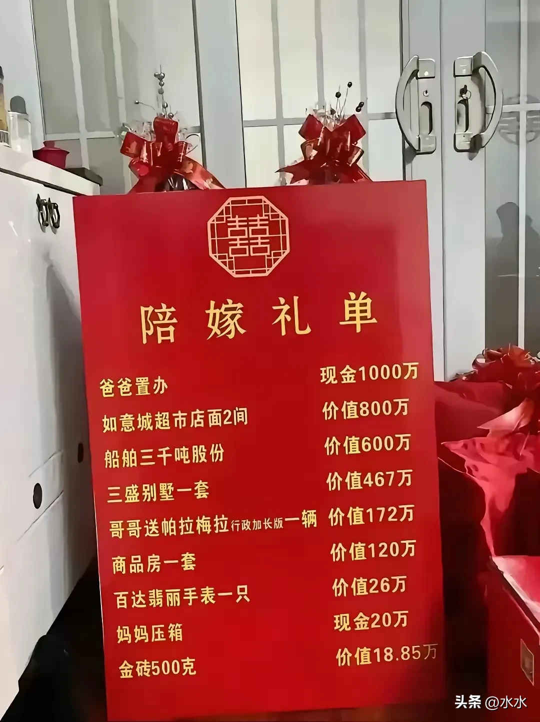 邢台南和彩礼价目表