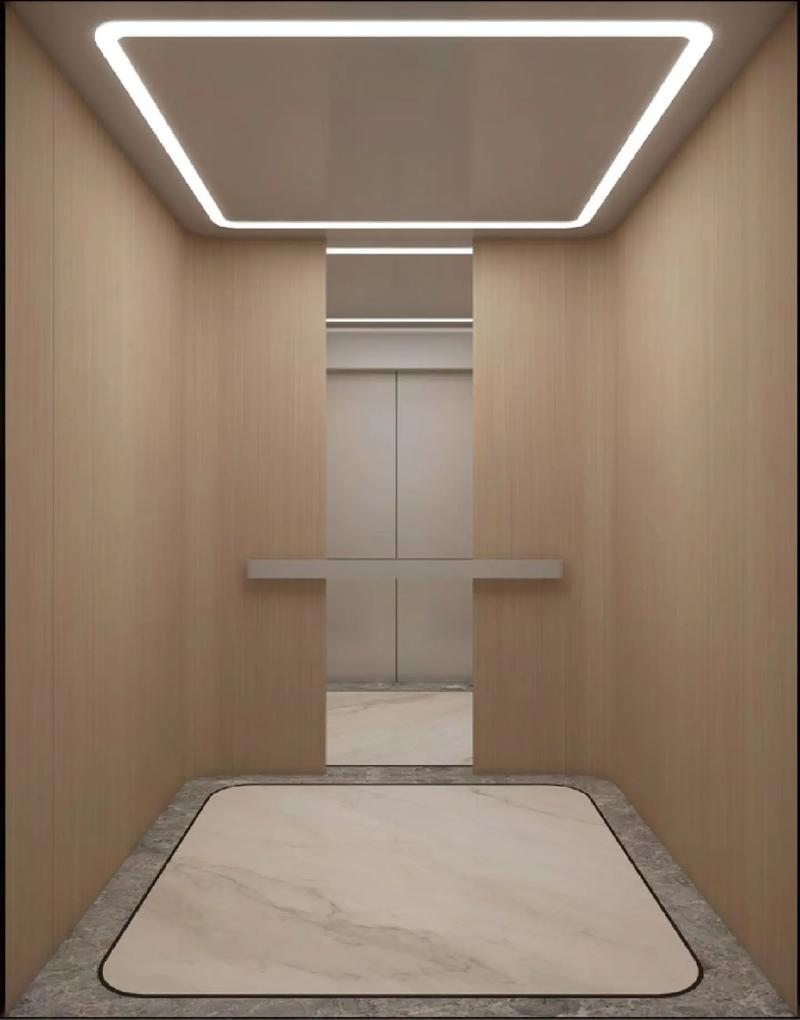 每一次升降之间,电梯厅以其独特的装修设计,无声地讲述着建筑的故事